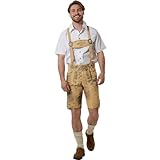 COMODITÀ E REGOLABILITÀ GRAZIE ALLE BRETELLE INCLUSE: Il pantalone bavarese uomo è dotato di bretelle regolabili coordinate che assicurano una vestibilità perfetta e comoda. Potrai indossare il nostro vestito bavarese uomo per tutta la giornata senza compromettere la libertà di movimento, ideali per eventi che richiedono comfort e praticità.