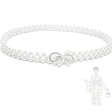 LeTradeJP 浴衣用 パール 飾り紐 パール 帯締め 浴衣 着物用 豪華でかわいい パール 和風小物 結婚式 成人式 七五三 卒業式 伸縮タイプ 着脱簡単 (透かし彫りの蝶)