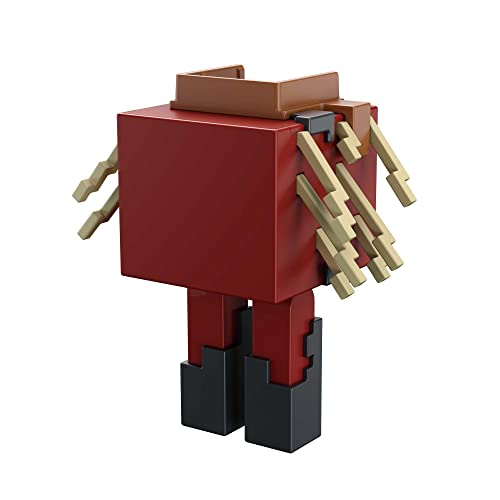 Mattel Minecraft Craft-A-Block Strider Figure, Authentic Pixelated Video-Game Characters, Action Toy To Create, Explore And Survive, Collectible Gift For Fans Age 6 Years And Older #TOP1