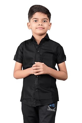 Image of Boy's Regular Fit Cotton Blend Shirts