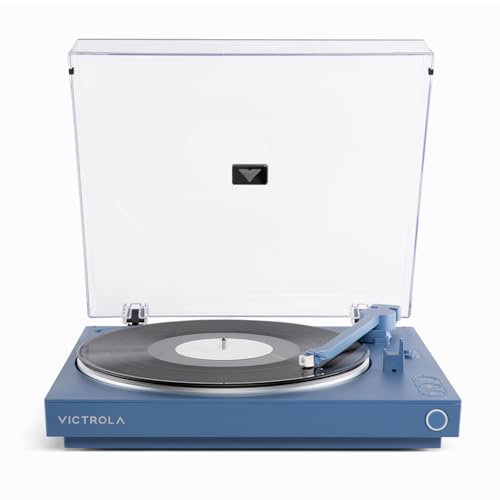 Victrola Automatic - Wireless Bluetooth Turntable - Blue - image 1