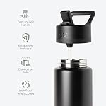 Simple Modern Kids Water Bottle with Straw| Leak Proof Insulated Stainless Steel Bottle for Girls, Boys | Summit Collection | 18oz | Almond Birch