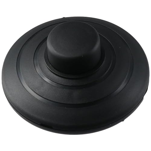 Image of Foot Pedal Push Switch 2pcs Round Floor Foot Inline Plastic Footswitch Lamp Light Foot Control Black Christmas Decoration