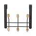 Compactor Noir Perchero 6 Ganchos HELSINSKI Negro y Madera, Matt Metal +...