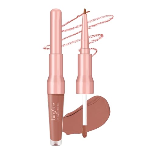 bayfree 2-IN-1 Lip Liner e Lip Stain, Tinta Labbra In Velluto Ad Alta Pigmentazione e Lunga Durata, Lipliner Ben Definito, Impermeabile Senza Peso e Non Testato Sugli Animali, Finish Matte bayfree 2-IN-1 Lip Liner e Lip Stain, Tinta Labbra In Velluto Ad Alta Pigmentazione e Lunga Durata, Lipliner Ben Definito, Impermeabile Senza Peso e Non Testato Sugli Animali, Finish Matte