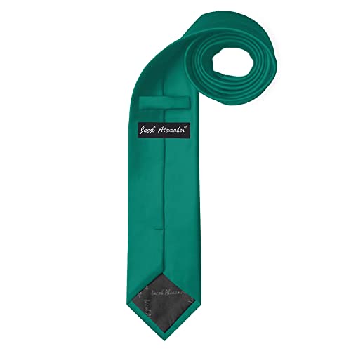Image of Jacob Alexander Men's Extra Long Solid Color Tie