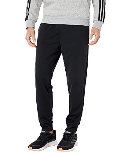 Image of adidas Men's Mid Rise Essentials Warm-Up Slim Tape 3-Stripes Tracksuit Bottoms