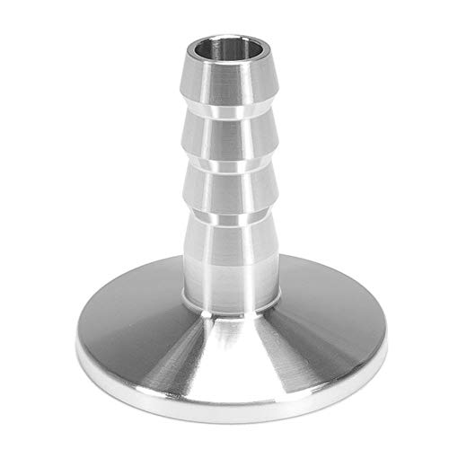 SHERICH KF16 ?8 Rubber Hose Barb Adapter, Transition Fitting, ISO-KF FLange Size NW-16, 304 Stainless Steel (KF-16, KF16-?8)
