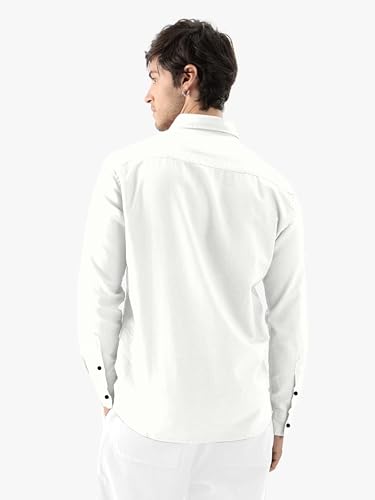 Image of NexaFlair Man's Casual | Formal | Linen| Cotton | Regular Wear Collared | Fit Shirt for Men