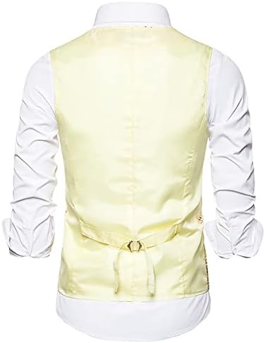 Sinzelimin Vest for Men's Fashion Sequins Vest Jacket with Bow Tie, V-Neck Sleeveless Business Wedding Suit Vests Waistcoat 6 Sinzelimin Vest for Men's Fashion Sequins Vest Jacket with Bow Tie, V-Neck Sleeveless Business Wedding Suit Vests Waistcoat