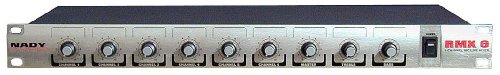 NADY RMX-6 6 channel Rackmount Mono Microphone / Line mixer with phantom power and master tone...
