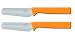 Produktbild homiez 2 Stück Frühstücksmesser KNIFE orange, Brötchenmesser, Tafelmesser, Brotzeitmesser, Wellenschliff, Soft-Griff