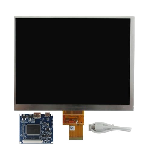 vielseitiges Universal Tragbares DIY LCD Display Bildschirm Mini-HDMI 5V Treibersteuerplatine Raspberry Pi PC Computer Zweitbildschirm Monitor. (Bildschirmauflösung:1024x768, 8 Zoll)