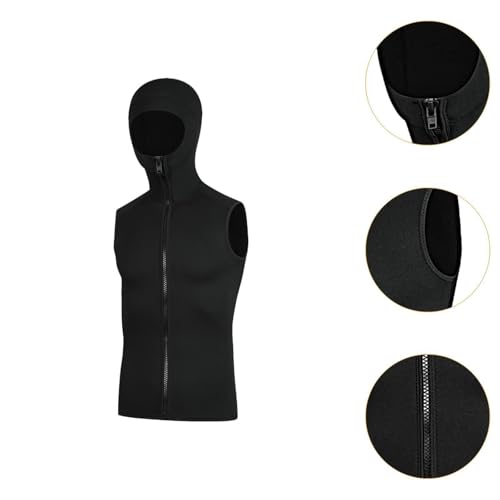 Top Sin Mangas con Capucha para Traje de Neopreno de 3mm para Surf, Kayak y Buceo miniatura 2