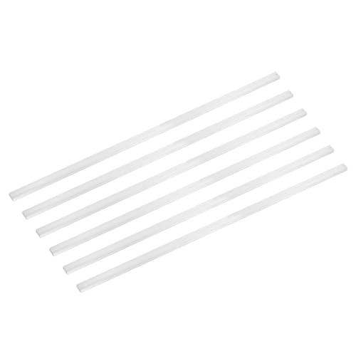 Image of MECCANIXITY 6 Pcs Square Aluminum Flat Bar, 15 /64 inch (6mm) Thick x 15 /32 inch (12mm) Width x 16 inch (406.4mm) Long 6061 Aluminum Flat Plate Solid New Mill Stock Silver for Industrial Building