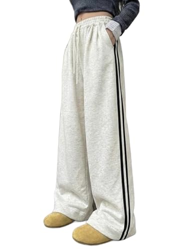 Image of dockstreet Straight Long Length Trouser Style Drawstring Contrast Belt Black and White Trackpant for Women /Trending, Relaxed Casual Lowers for Women