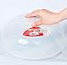 Large Microwave Cover for Food Easy Grip Microwave Splatter Cover Guard Lid with Steam Vent and BPA Free & 11.5 Inch, Dishwasher Safe