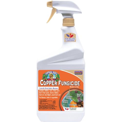 Bonide Captain Jack's Copper Fungicide, 32 oz Ready-to-Use Spray for Organic Gardening, Controls Common...