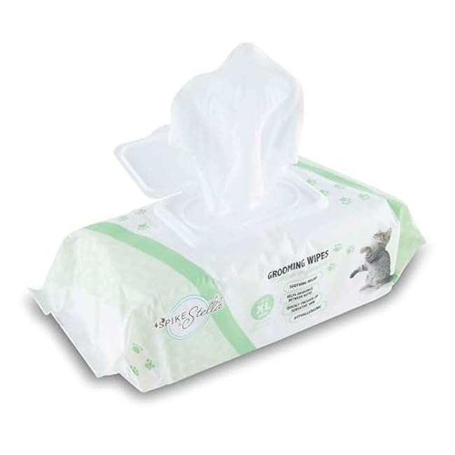 110 Pack Pet Grooming Wipes - Large & Extra-Large Sizes - Lavender, Aloe, & Unscented Variations - Hypoallergenic & Extra Durable - Perfect for Dogs & Cats, 8.6x7.8-Mv9nkaWs