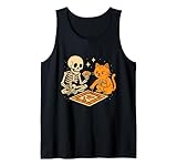 skeleton cat board game cards cozy halloween