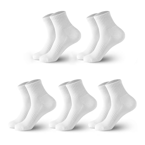 Athletic Socks 5-Pack Anti-Blister Running Socks for Men & Women Moisture-Wicking Cotton Sports Socks2