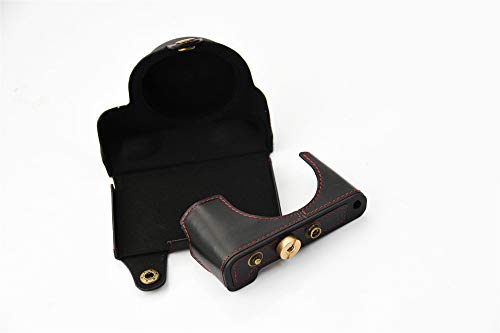 Bolinus Premium Real Leather Fullbody Camera Case Bag Cover For Canon Powershot G7 X Mark Ii Iii With Neck Strap (Black) #TOP3