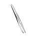 Yimart Silver Stainless Steel Round Tip Eyebrow Hair Tweezer Makeup Cosmetic Tool