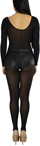 Image of ToBeInStyle Women's Long Sleeve Bodystocking Bodysuit Lingerie Regular & Plus Sizes