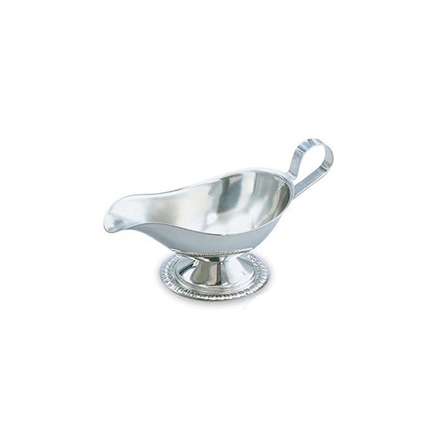 Mirror Finish S/S Gadroon Base Gravy Boat, 8 oz