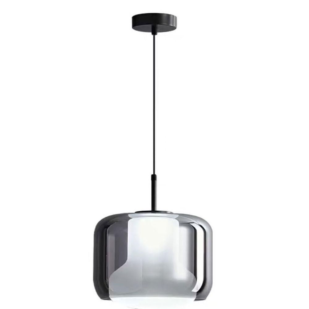 Lampe suspendue LED anti-éblouissement en verre fumé pour sublimer votre îlot