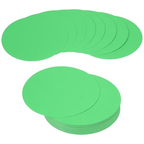 Papier épais circulaire PATIKIL vert premium de 6 pouces pour fournitures d'impression