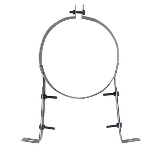 Support mural de cheminée avec collier de serrage ajustable pour poêle à bois