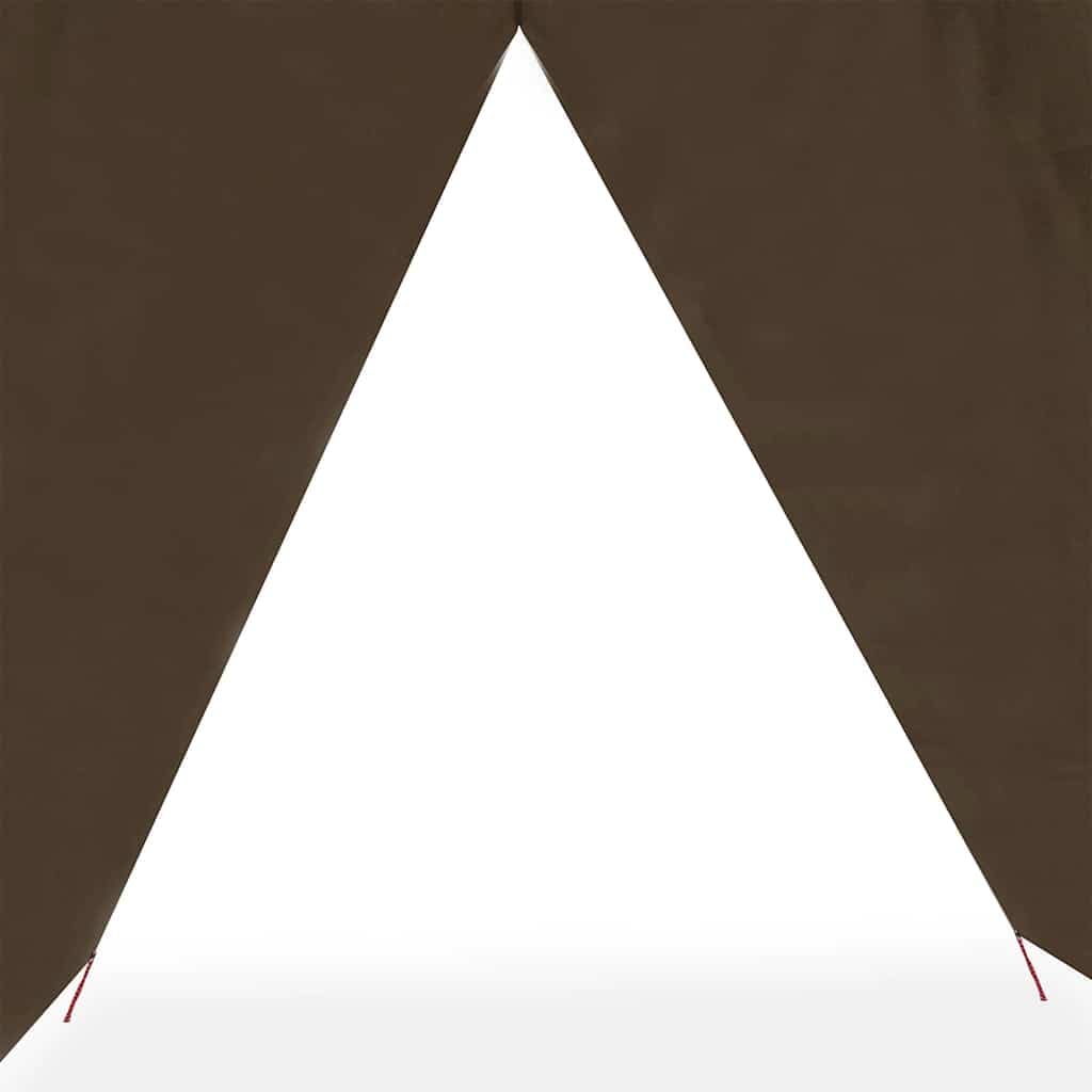 Tarp Braun 506 x 306 cm Impermeable 185T Poliéster PU Revestimiento Lona de Camping con Ojales, Ligera, Portátil Versátil como Lona de Tienda de Campamento, Lona para el suelo, Cubierta de lluvia para