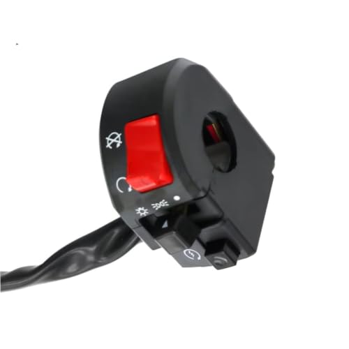 Interrupteur de guidon moto droit pour klaxon clignotant et antibrouillard universel