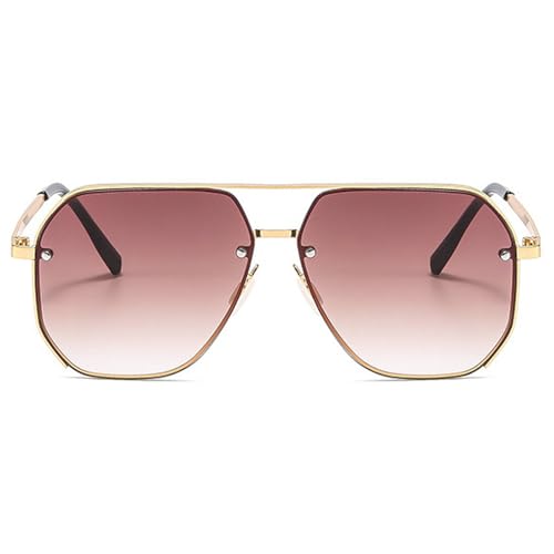 Retro Square Sunglasses for Women Fashion Pilot Sunglasses Men Punk Shades Outdoor Gradient UV Protection Eyewear