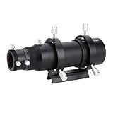 Encuentre objetos rápidamente: telescopio guía de 50 mm con brillo, que ofrece un ajuste preciso de 1 mm, lo ayuda a encontrar rápidamente el objetivo en el telescopio
