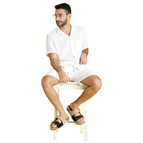 Image of Celio Solid White Short Sleeves Shirts