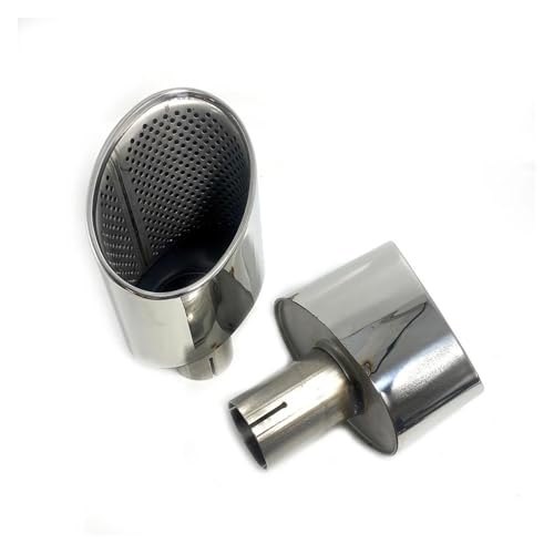 Tuyau d'échappement voiture pour RS3 A4 A5 silencieux embout pot d'échappement 2.5 pouces argent