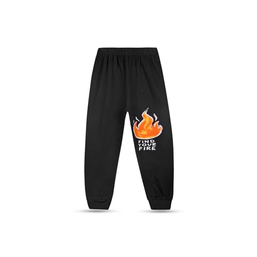 Image of T2F Boys Regular Fit Cotton Printed Track Pants (Pack of 5)