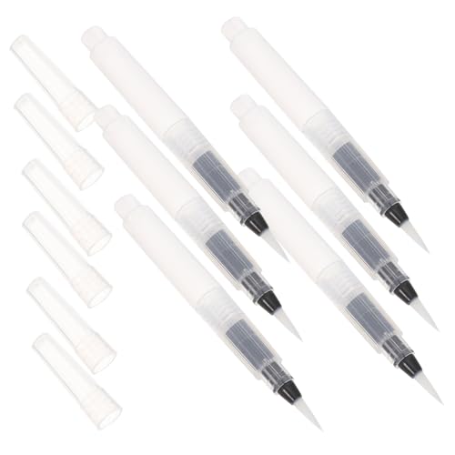 KALLORY 水彩筆ペン 旅行用水彩画キット 6本セット 水溶性色鉛筆 インク流量調整可能 美術学生向け 水彩画用具