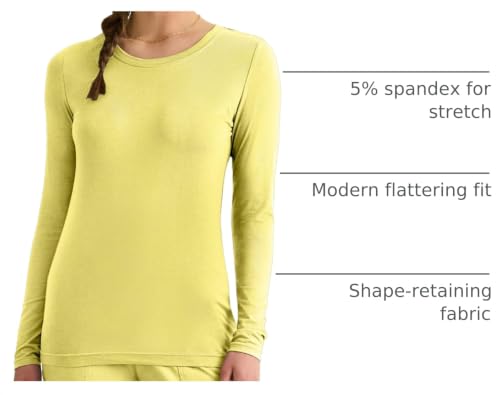 Image of Healing Hands Underscrub Long Sleeve Women Knits Scrub Tops