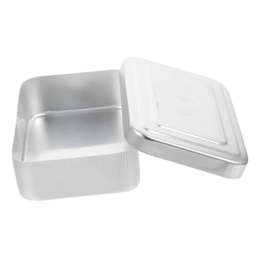 iplusmile 加厚アルミ製ランチボックス 漏れ防止カバー付き 食品保存密封容器 キャンプ ピクニック用 大容量アウトドア食器 と大人向け 設計