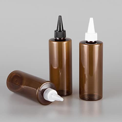 T.O.G. 5Pcs 250ml PET Empty Hair Dye Applicator Lotion Cream Pigment Bottles White - Image 2