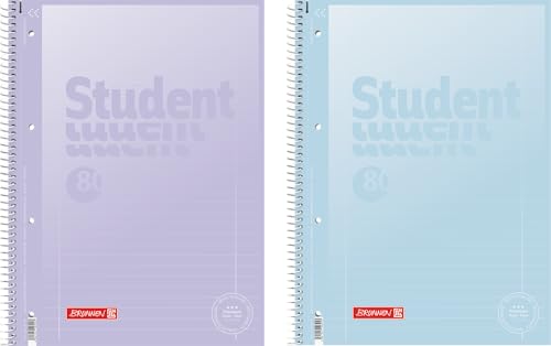 BRUNNEN Collegeblock Premium Student „Pastell 2“ | A4,...