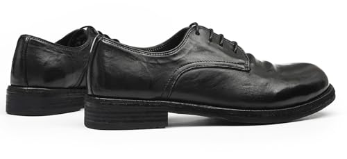 Santimon Men’s Dress Shoes Genuine Horse Leather Oxfords, Fashion Business-Casual & Formal Wedding Breathable Lining Shoes – Handcrafted Goodyear-Welt Luxury Derby 6