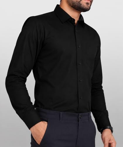 Image of CB-COLEBROOK Men's Casual, Regular Fit, Solid Colour, Lightweight, Button Down, Casual Wear, Shirt with Pocket. Suitable for Office & Casual Use
