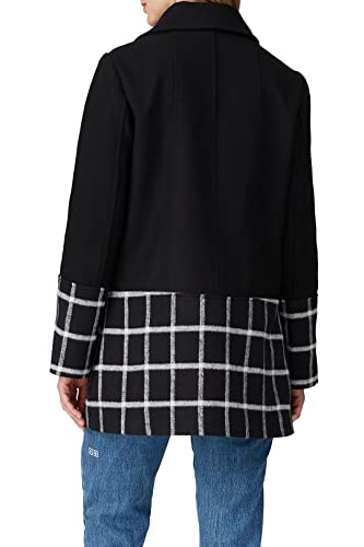 Slate & Willow Rent The Runway Pre-Loved Black Windowpane Wool Coat4