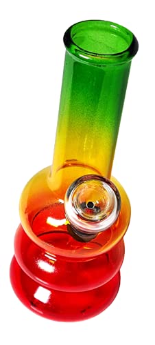 Handgemachte Rasta Bong Reisebong Glasröhrchen Borosilikatglas Mini Hookah 12,7 cm günstig (SG-12) – Bild 7