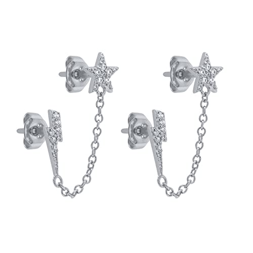 Boucles d'oreilles formelles en Argent pour mariages et soirées habillées