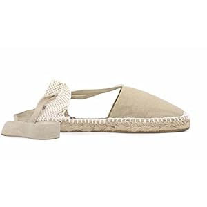 Valenciaanse alpargata voor kinderen, plat, zandkleurig